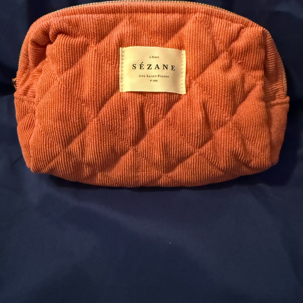 Sézane Ochre Orange Corduroy Quilted Corduroy
